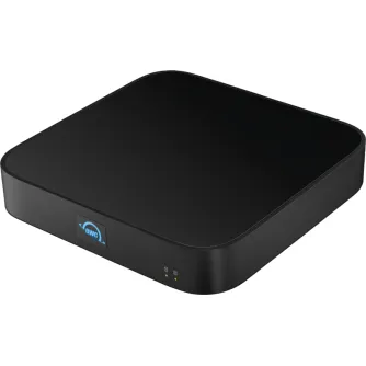 OWC Dock & Storage miniStack STX 7200RPM išorinis saugyklos įrenginys su 16 TB talpa, priekinė vaizdo dalis rodo elegantišką dizainą ir statuso LED žibintelius