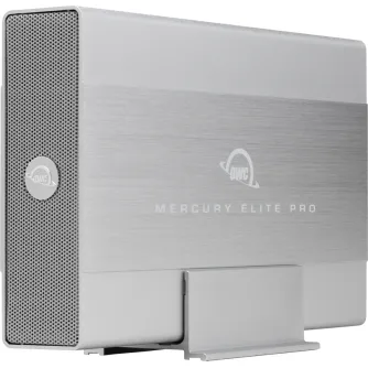 OWC Mercury Elite Pro 20TB talpos USB 3.2 išorinis kietasis diskas su šlifuotu aliuminio korpusu ir vertikalia stovykla stalui