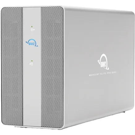 OWC Mercury Elite Pro Dual with 3-Port USB Hub SSD Storage Solution (2TB Exrteme Pro x 2) 8TB