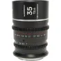 Laowa Nanomorph 35mm T2.4 1.5X Anamorfinis sidabrinis objektyvas - priekis su fokuso ir diafragmos žiedais