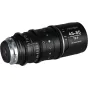 Laowa Proteus 2X Anamorfinis 45-85mm T2.9 kinematografinis objektyvas su PL prijungimu ir Canon EF adapteriu, pabrėžiantis zoom ir diafragmos žymes profesionaliam filmavimui