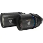 Laowa Proteus 2X anamorfinių objektyvų komplektas su 45mm ir 85mm T2 objektyvais, pabrėžiantis jų skirtingus fokusavimo ilgius ir dizaino detales, įskaitant PL prijungimą ir Canon EF adapterius kinematografiniams filmavimams.