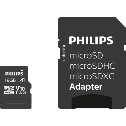 Philips MicroSDHC Card 16GB Class 10 UHS-I U1