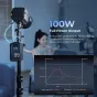 SmallRig T99 V-Mount 100W baterijos bloko įrenginys su grafeno aušinimu, skiriamas pilnam galios ištekiui profesiniams apšvietimo ir kameros įrenginiams, naudojamas su studijos šviesa