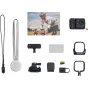 Insta360 GO Ultra Premium dviračių komplektas su Action Pod, magnetiniais tvirtinimais, objektyvo apsauga, ekrano apsauga ir 128GB microSD kortele 4K filmavimui