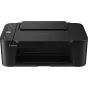 Canon PIXMA TS3750i viskas viename spausdintuvas su atviru skenerio dangčiu ir matoma valdymo panele