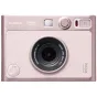 Fujifilm Instax Mini Evo USB-C fotoaparatas švelnios rožinės spalvos su 28mm f/2.0 objektyvu ir hibridine sistema