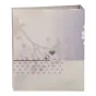 Fudži Instax Mini Pocket Dots 80 nuotraukų albumas su gražiu akvareliniu paukščio ir širdies dizainu, talpinantis 80 Instax Mini nuotraukų