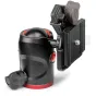 Manfrotto Mini MH494-BH kompaktiška rutulių galva su 8 kg nešimo talpa, su greito paleidimo plokšte ir tempimo reguliavimo rankenėle be veidrodiniams ir DSLR kameroms
