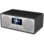 Panasonic RF-D40EG-K internetinis radijas su Bluetooth 5.3, DAB/FM, 6W stereo garso, medine apdaila ir spalvotu ekranu, skirtas patogiam muzikos klausymui ir stotims