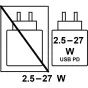 Panasonic USB Power Delivery jungtis 2.5-27 W, suderinama su Panasonic LUMIX S5 IIX fotoaparato priedaisais