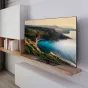 Panasonic 65 colio LED televizorius TN-65W70AEZ su Google TV, elegantiškas be rėmų dizaino ekranas, rodantis nuostabų 4K kranto peizažą