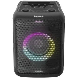 Panasonic SC-BMAX5E-K 75W nešiojamas šventės garsiakalbis su spalvingu LED apšvietimu ir Bluetooth jungtimi Panasonic SC-BMAX5E-K 75W nešiojamas šventės garsiakalbis su spalvingu LED apšvietimu ir Bluetooth jungtimi