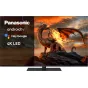Panasonic 65 colų 4K LED Android televizorius su Google Asistentu, rodantis stulbinančius HDR vaizdus su fantastišku drakonu, idealus namų kino patirtims