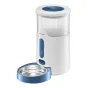 Panasonic Smart Pet Feeder su 2.8L talpa, atidarytos dangtelio vaizdas, rodantis vidinį maisto išdaliklio mechanizmą, įtraukta nerūdijančio plieno dubenėlis