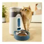 Panasonic Smart Pet Feeder su 2.8 l talpa, mėlyna dubenėliu ir uždara maisto talpykla, valdomas per programėlę, puikiai tinka katėms ir mažiems šunims