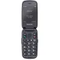 Panasonic KX-TU550EXR raudonas suklokštis mobilusis telefonas su 4G VoLTE, dideliu 2,8 colų ekranu ir taktiline klaviatūra lengvai naudoti.
