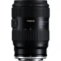 Tamron 35-100mm F2.8 Di III VXD objektyvas Nikon Z kamerai, priekinis vaizdas su prijungtu gaubtu, su individualiu fokusavimo valdymu ir priemonių žymėjimais