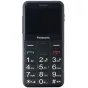 Panasonic KX-TU155EXBN juodas belaidis telefonas su dideliu 2,4 colio spalvotu ekranu, dideliais mygtukais ir ergonomišku dizainu lengvai naudoti.