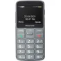 Panasonic KX-TU160 bevielis telefonas su apšviestomis mygtukais, SOS mygtuku ir aktyviu 2,4 coliu ekranu pilkos spalva