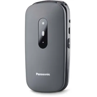 Panasonic KX-TU446EXG smūgiams atlaikantis mobilusis telefonas su didelėmis mygtukais, tvirtu dizainu ir gerai matoma nugarinė pusė