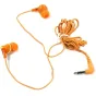 Panasonic RP-HJE125E-D oranžinės ausinės su ergonominiu dizainu ir 3,5 mm jungtimi aiškiai garso kokybei.