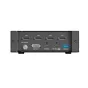 AVMatrix Docking Station užpakalinė pusė su Thunderbolt įvestimis, DisplayPort išvestimi, USB 3.0 ir dvigubais 40 Gbps portais PCIe vaizdo įrašymo plokštėms pritaikyti