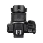 JJC EW-53B gėlės formos objektyvo gaubtas Canon RF-S 10-18mm objektyvui su baioneto jungtimi, viršus ant fotoaparato korpuso