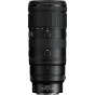 Nikon NIKKOR Z 70-200mm f/2.8 VR S II teleobjektyvas su VR stabilizacija, priekis rodantis valdymo žiedą, fokusavimo reguliavimo žiedus ir statyvinę kojytę