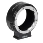 Metabones Leica R į Canon RF montavimo T adapteris su nuimamu Arca tipo statyvu, satininiu apdailu ir apmušalu vidine dalimi, skirtas Canon EOS R kameroms.