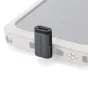 Tilta Khronos 90 laipsnio USB-C adapteris pilko atspalvio, skirtas profesionaliam mobiliajam filmavimui su iPhone 15 Pro/Pro Max