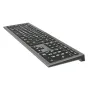 LogicKeyboard XLPrint ASTRA 2 Mac klaviatūra su didelėmis baltomis raidėmis ant juodo fono, apšviestomis klavišomis silpnaregiams, su įmontuotu USB 3.0 hubu ir tyliomis žiedinėmis klavišomis