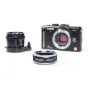 Metabones ALPA į Micro Four Thirds adapteris juodas matinis su ALPA objektyvu ir Leica GF1 fotoaparatu, užtikrinantis sklandų objektyvų suderinamumą