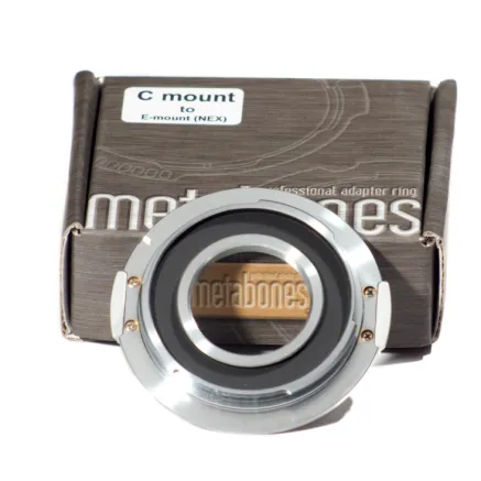 Metabones C-mount to E-mount/NEX Adapter Chrome