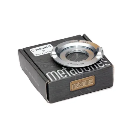 Metabones C-mount to Micro FourThirds adapter Chrome