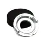 Metabones C-mount į Micro Four Thirds adapteris chromo apdailos, su juodu įbrinkštintu žiedu ir preciziškai pagaminta vario konstrukcija.