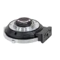 Metabones Canon EF į Micro Four Thirds T CINE greičio didintuvas XL 0.64x su 6 elementų optika ir nuimamu Arca tipo statyvu, šoninis vaizdas