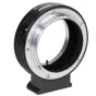 Metabones Canon FD į Canon RF T adapteris su nuimamu Arca tipo stovinį, varinė konstrukcija, chromo apdaila ir satininis paviršius, skirtas objektyvų montavimui