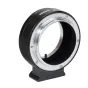 Metabones Canon FD į Nikon Z montą adapteris su nuimamu Arca-tipo trikojiniu pagrindu, satininiu aliuminio apdailumu ir apmuštu vidine dalimi, kad sumažintų blizgesį