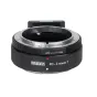 Metabones Canon FD į Nikon Z montą T adapteris su preciziškai pagaminta vario ir aliuminio konstrukcija, turintis įjungimo/išjungimo mygtuką ir nuimamą Arca-tipo stoviklio pagrindą.