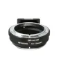 Metabones Canon FD į Fuji X-mount adaptorius su nuimamu Arca-tipo stoviklio pagrindu, juodu matiniu apdailu, OFF/ON jungiklio detalė