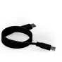 USB-C kabelis Tilta NP-FZ100 baterijų įkrovimo stoties komplektui, juodas, su dvigubu jungtuku greitam įkrovimui