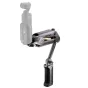 Tilta Hydra Alien Mini hidraulinio šoko absorbcijos rankinio stabilizatoriaus komplektas su titano pilko CNC aliuminio rankena, guminiu rankena, išskleidžiamu rankenėlės ilginimu ir svorio lygiu, tinkamas DJI Osmo Action 4/3 ir 