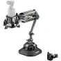 Tilta Hydra Alien Mini Master Kit miško žalioje spalvoje su smūgi absorbuojančia rankena, hidraulinio dempferio galva ir 4,5 colio prisukama siurbtuvė stabiliai įmontuoti išmanųjį telefoną ir veiksmo kamerą