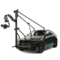Tilta Hydra šokų absorbuojantis rankenis, montuotas ant automobilio stogo slėginių profesionaliam kinematografiniam stabilizavimui, talpinantis sunkius kameros komplektus iki 30 kg