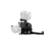Tilta Hydra greito panavimo sistemos pagrindas su dantratu ir švariu kabelių pralaidumu, suderinamas su veiksmo kameromis, tokiomis kaip Insta360 Ace Pro 2, greitoms panoramoms