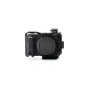 Tilta pilna kameros kapsulė Canon R50 V - juodas priekis su šaltuoju kontaktu, NATO bėgiu ir ergonomine silikono rankena