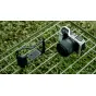 Tilta pilnos kameros apsaugos korpusas Canon R50 V - juodos konstrukcijos su NATO bėgiais, šaltuoju šuo ir ergonominiu rankena stabiliam vaizdo ir fotografijoms