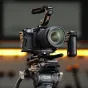 Tilta pilnas kameros rėmas Canon R6 Mark III su integruota Arca-Swiss plokšte, montuojamas ant CT08 statyvinės plokštės, su NATO bėgiais, šaltuoju bėgiu adapteriu ir šonine rankena profesionaliam vaizdo įrenginiui