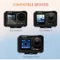 Tilta pilnas kameros apsauga DJI Osmo Action 5 Pro, 4, 3 - titano pilkai spalvos su magnetiniais filtrų laikikliais ir greita baterijų keitimo sistema.
